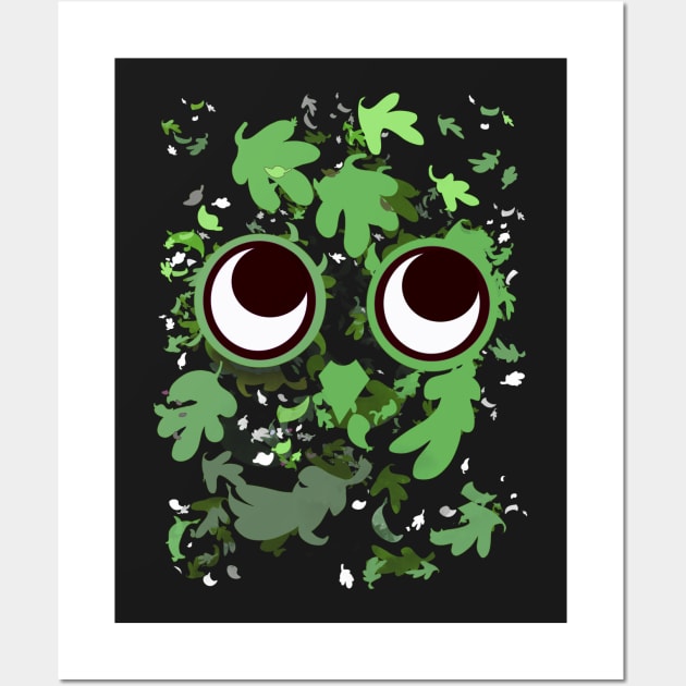 Owl in the Green Wall Art by Clarmeleon